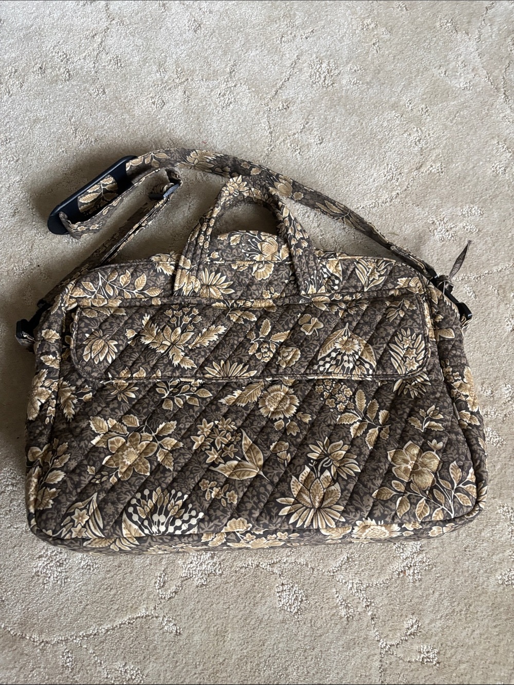 Vera Bradley Retired JAVA Pattern Quilted Travel Bag – EUC Vintage